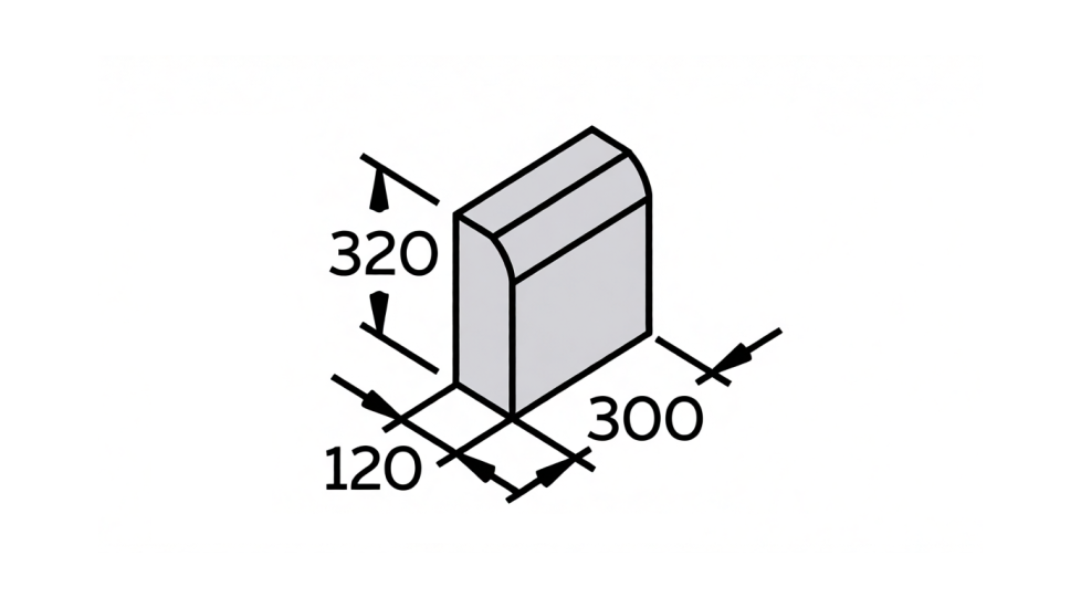 Бордюр - размеры