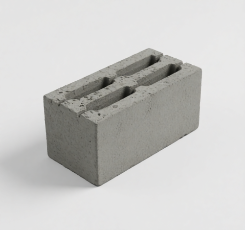 Пустотелый блок - вид спереди